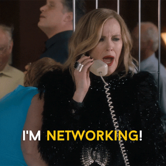 linkedin profile tips - I'm networking GIF