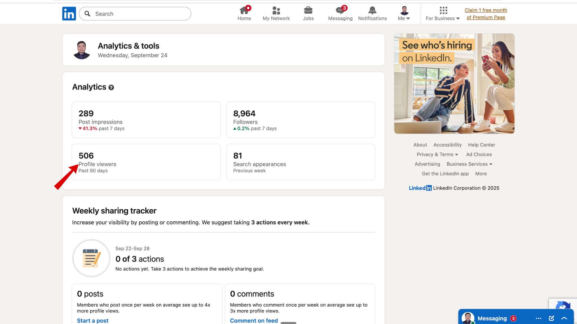 Linkedin Profile View