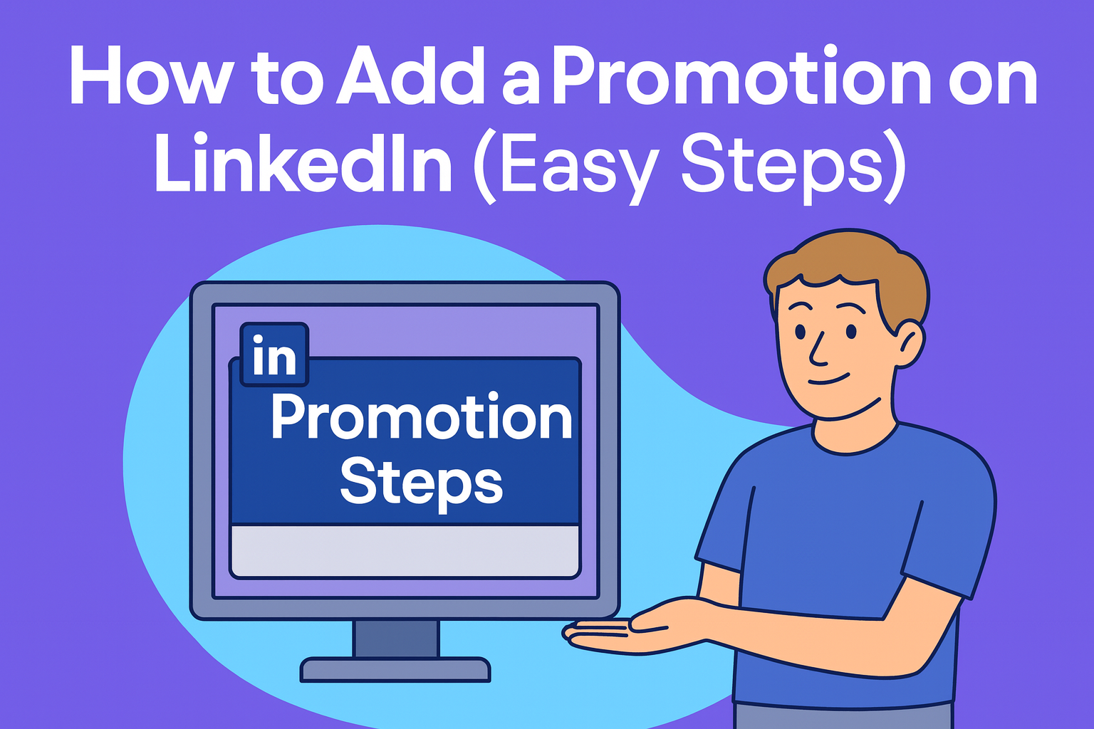 How to add promotion on LinkedIn